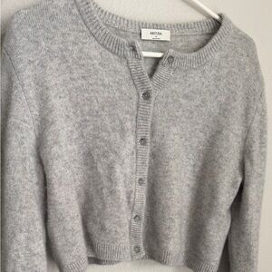 Aritzia Cashmere Relaxed Cardigan Sweater